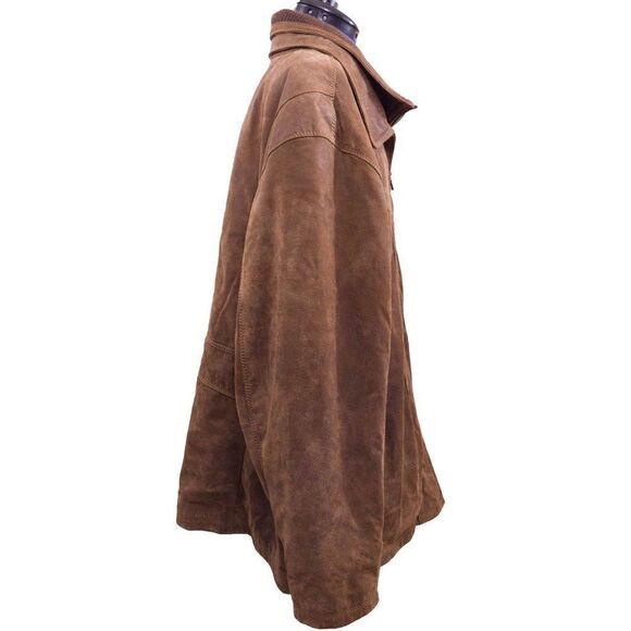 Roundtree & Yourke Lined Brown Leather Jacket - Size 4x - Picture 6 of 6